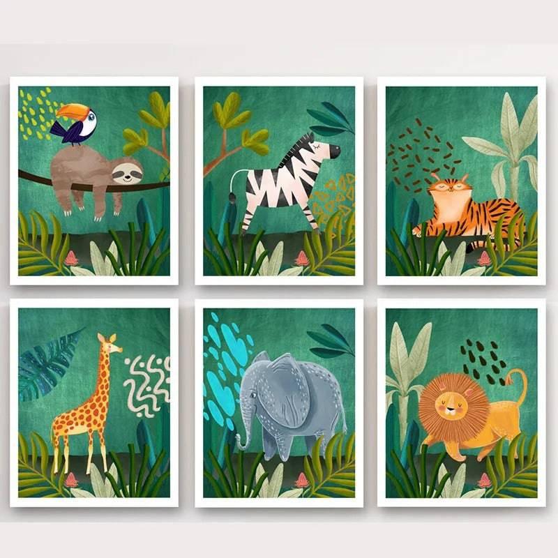 Affiches jungle luxuriante - Mon alpaga