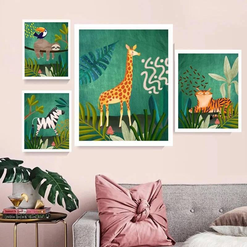 Affiches jungle luxuriante - Mon alpaga
