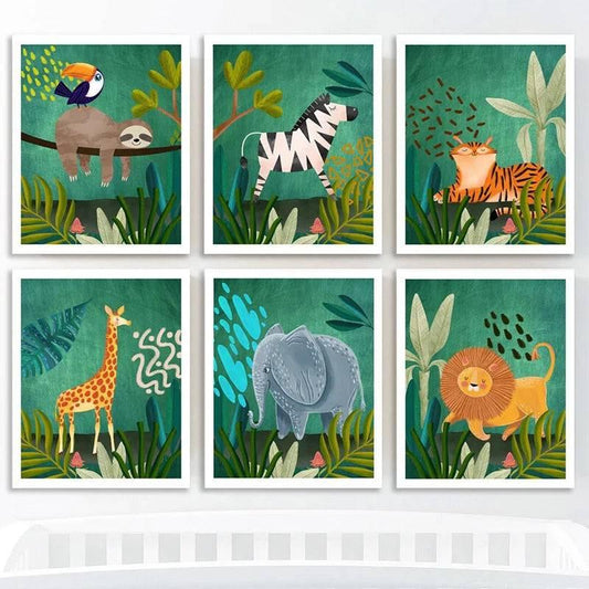 Affiches jungle luxuriante - Mon alpaga