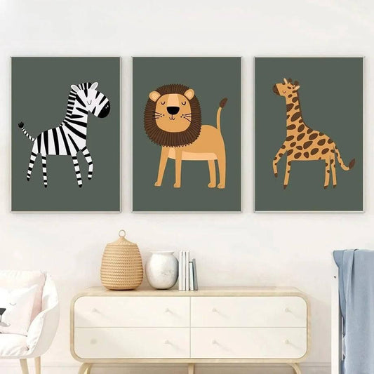 Affiches jungle vert - Mon alpaga