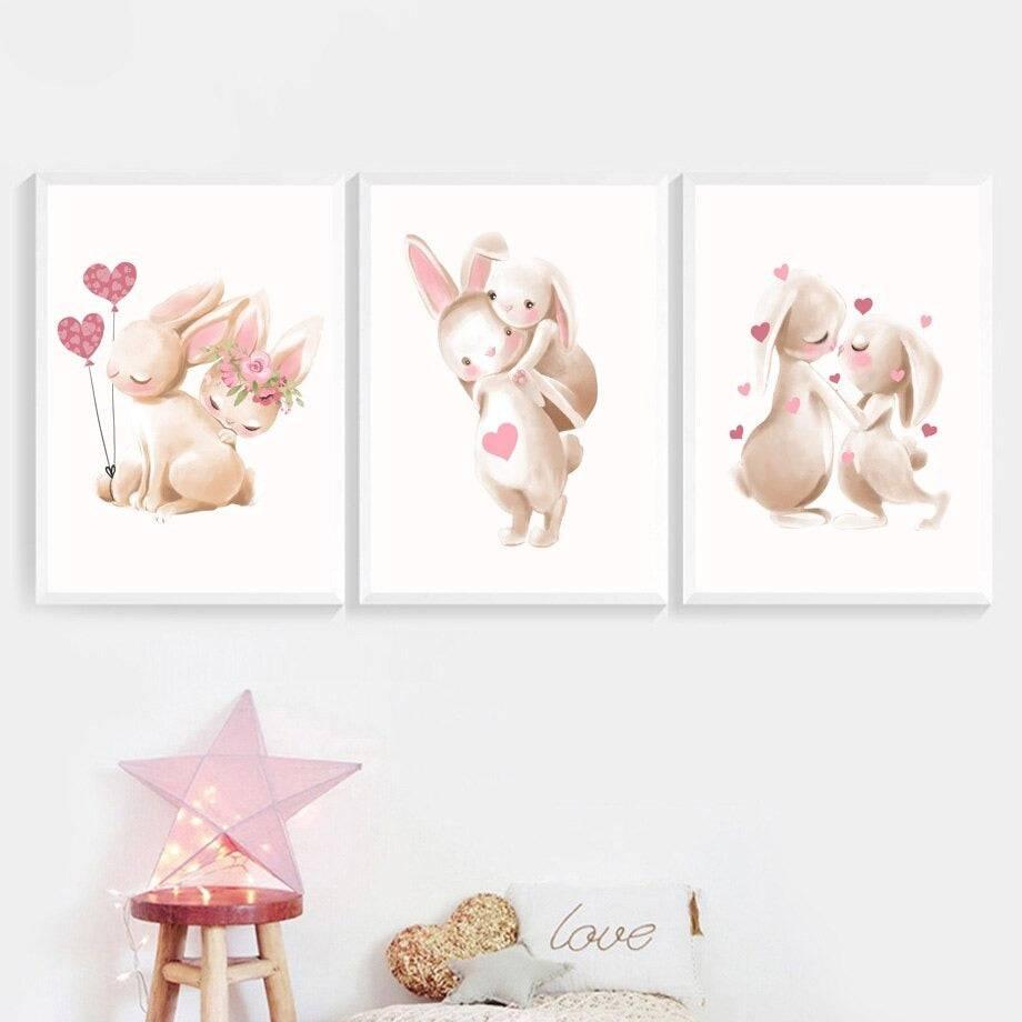 Affiches lapins tendresse - Mon alpaga