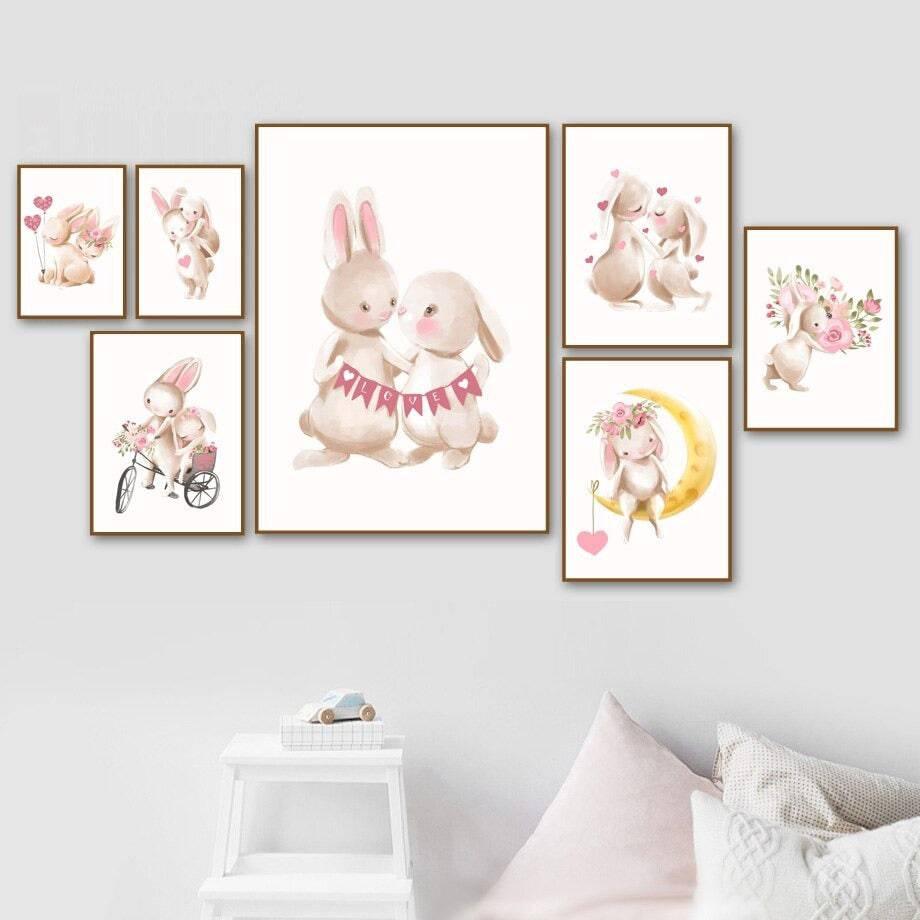 Affiches lapins tendresse - Mon alpaga