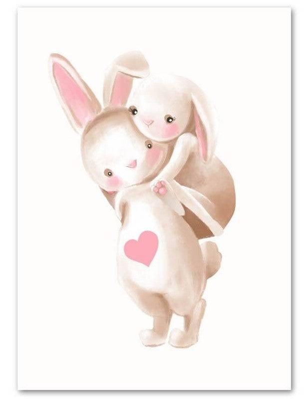 Affiches lapins tendresse - Mon alpaga