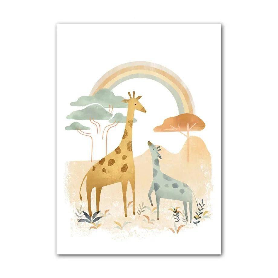 Affiches Safari pastel - Mon alpaga