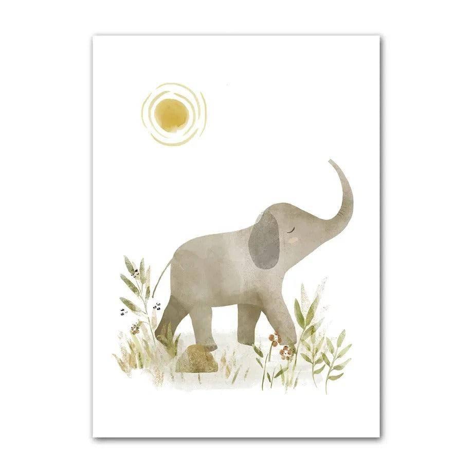 Affiches Safari pastel - Mon alpaga