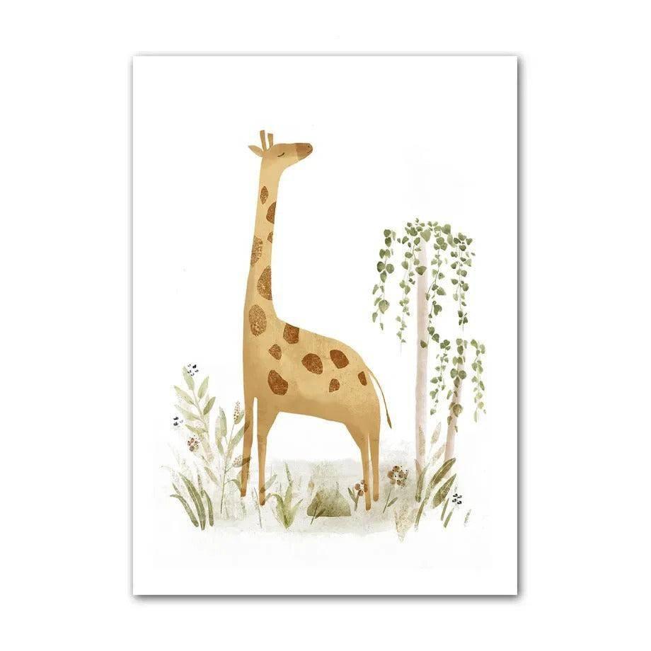 Affiches Safari pastel - Mon alpaga