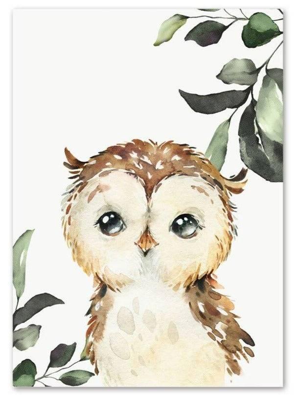 Affiches "Sur les traces des animaux de la forêt" - Mon alpaga