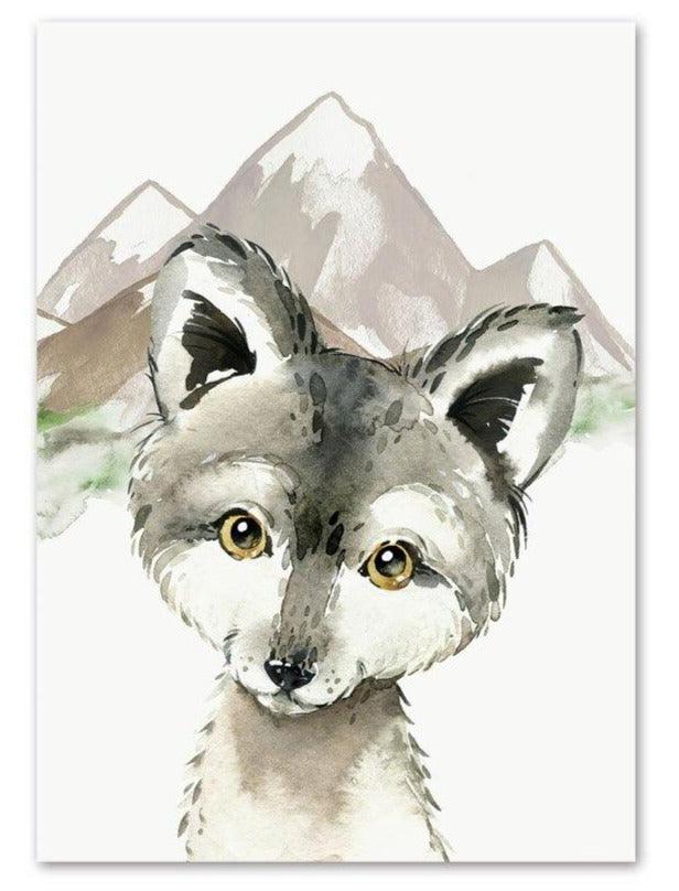 Affiches "Sur les traces des animaux de la forêt" - Mon alpaga