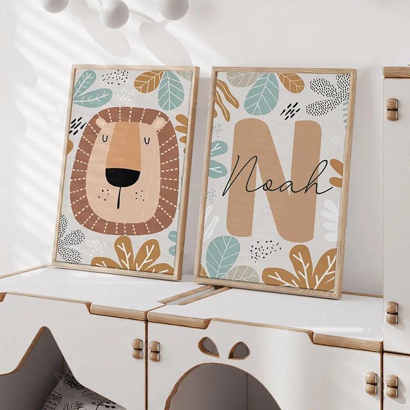 Affiches savane colorée personnalisable