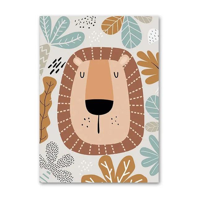 Affiches savane colorée personnalisable