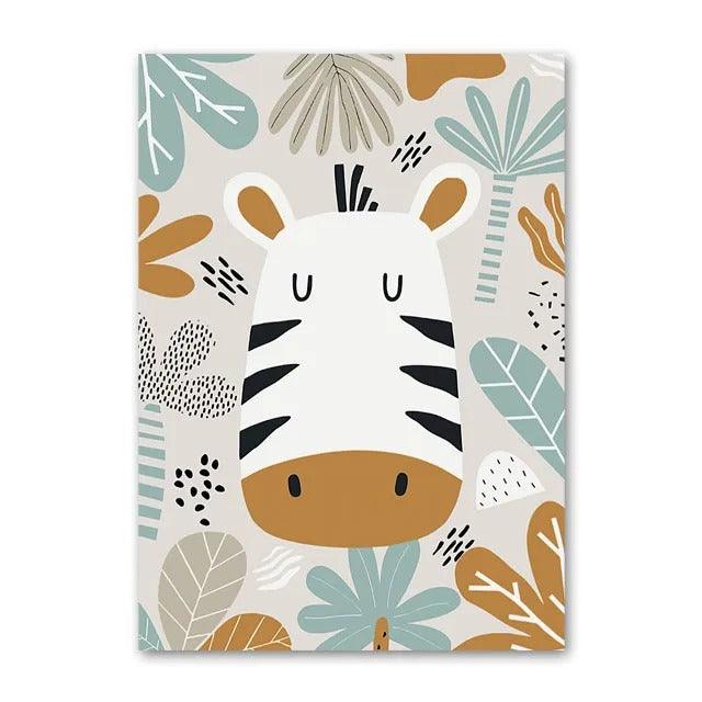 Affiches savane colorée personnalisable