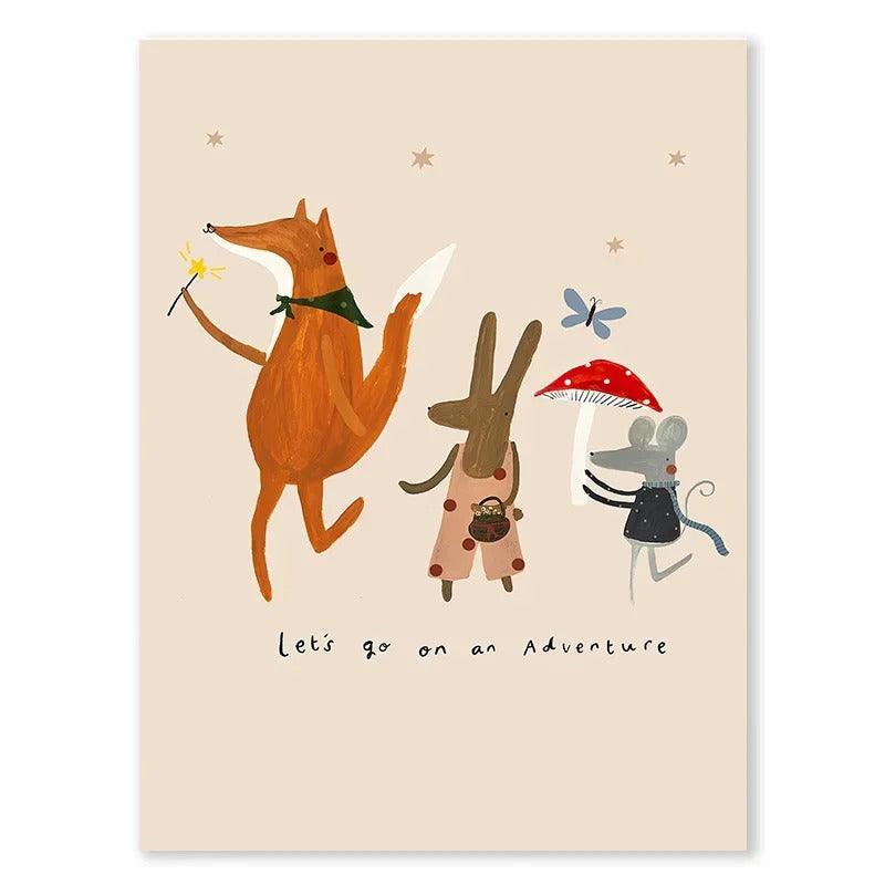 Affiches animaux vintage - Mon alpaga