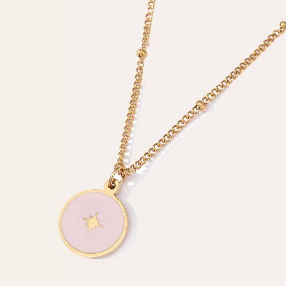 Collier étoile rose - Mon alpaga