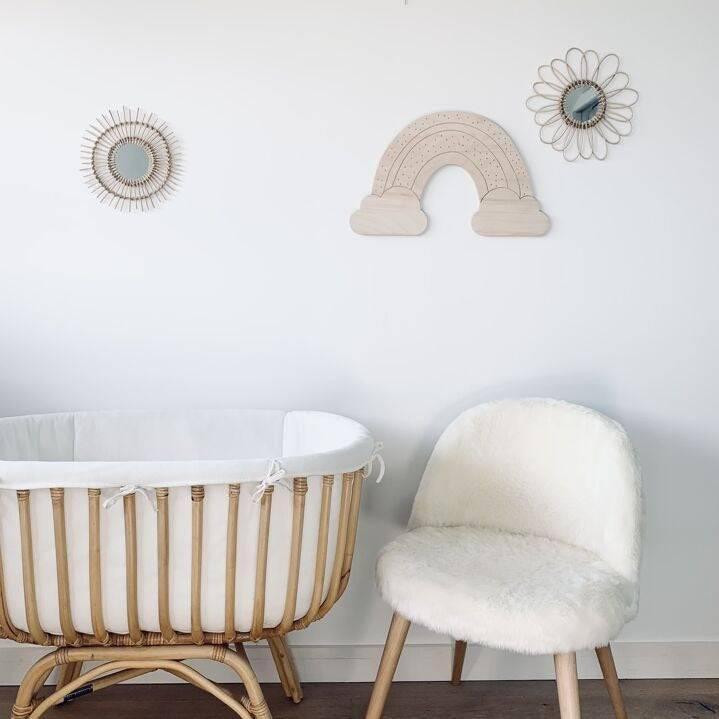 Décoration en bois - L'arc-en-ciel - Petit format - Mon alpaga