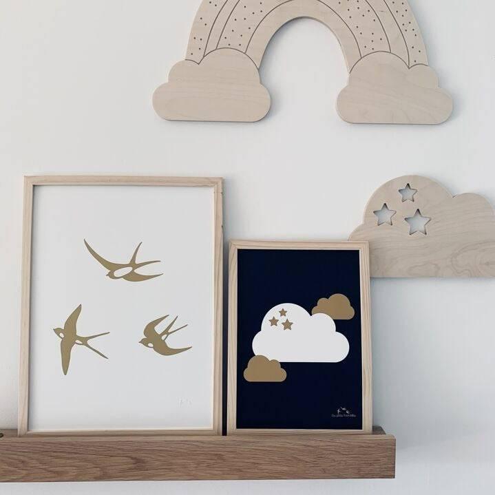 Décoration en bois - L'arc-en-ciel - Petit format - Mon alpaga