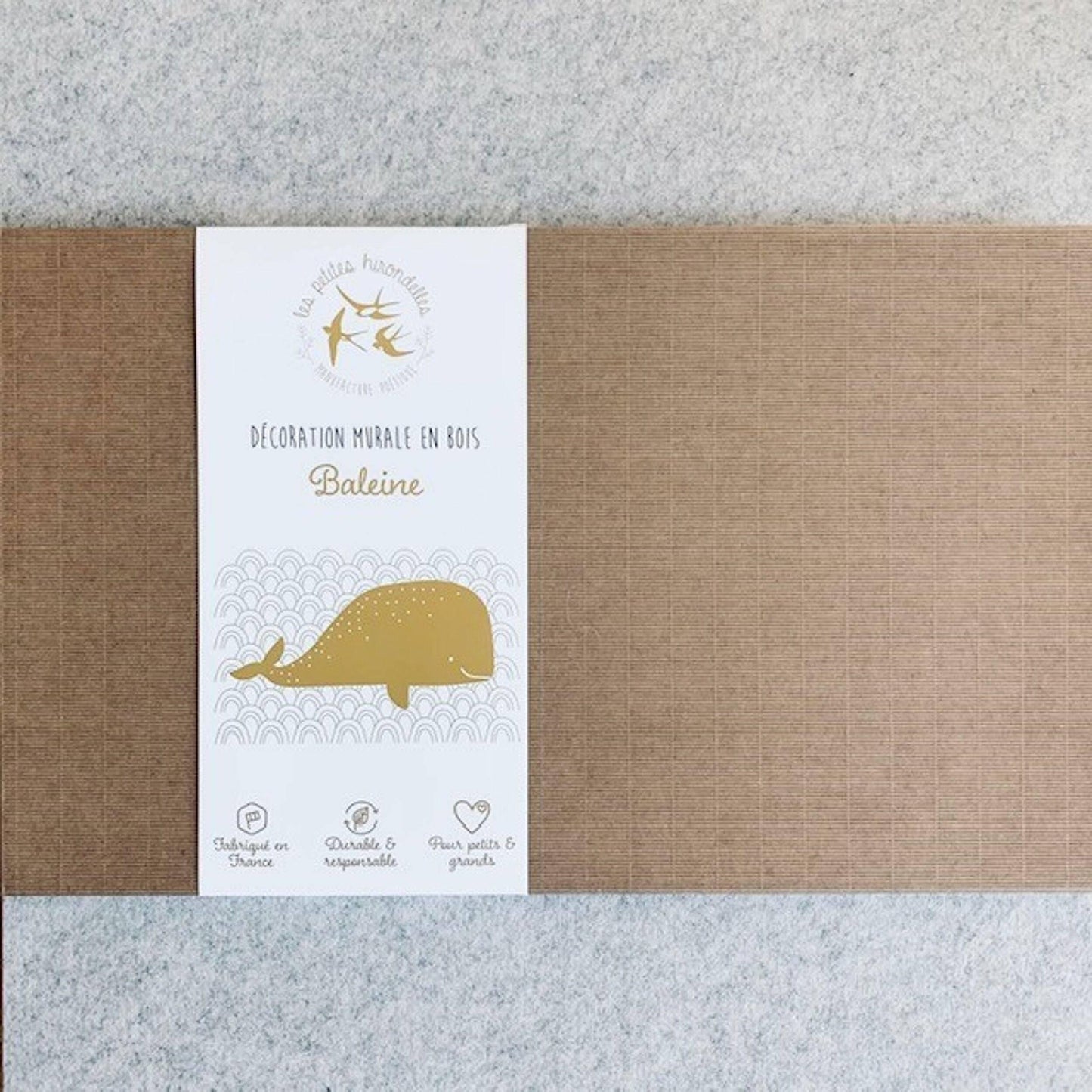 Décoration en bois - La baleine - Petit Format - Mon alpaga
