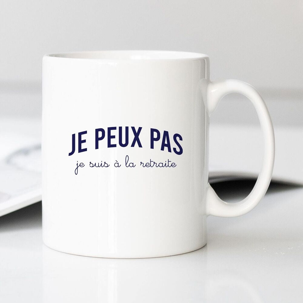 MUG "Je peux pas je suis à la retraite"