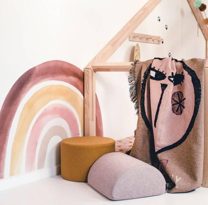 Sticker mural Arc en ciel taille XXL - Mon alpaga