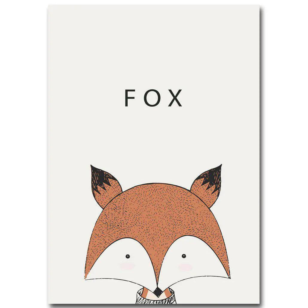 Affiche animaux style épuré - Mon alpaga