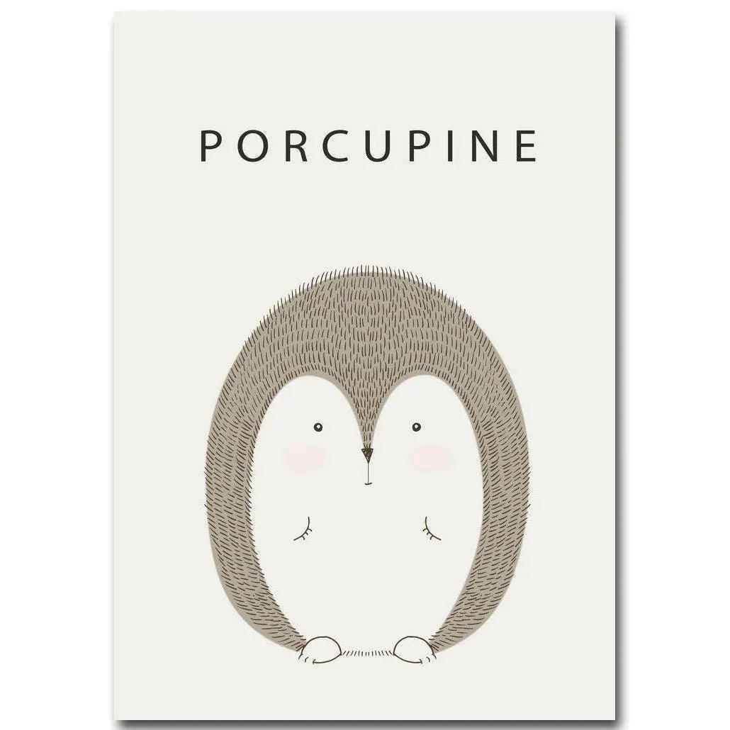 Affiche animaux style épuré - Mon alpaga