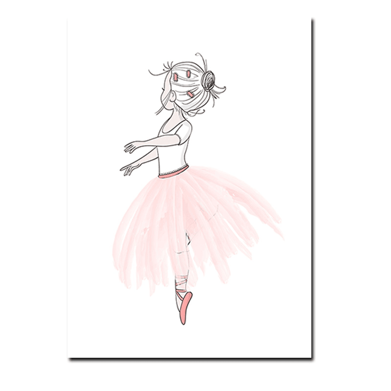 Affiches ballerine et petit lapin - Mon alpaga