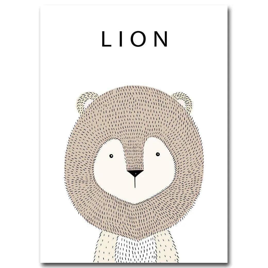 Affiche animaux style épuré - Mon alpaga