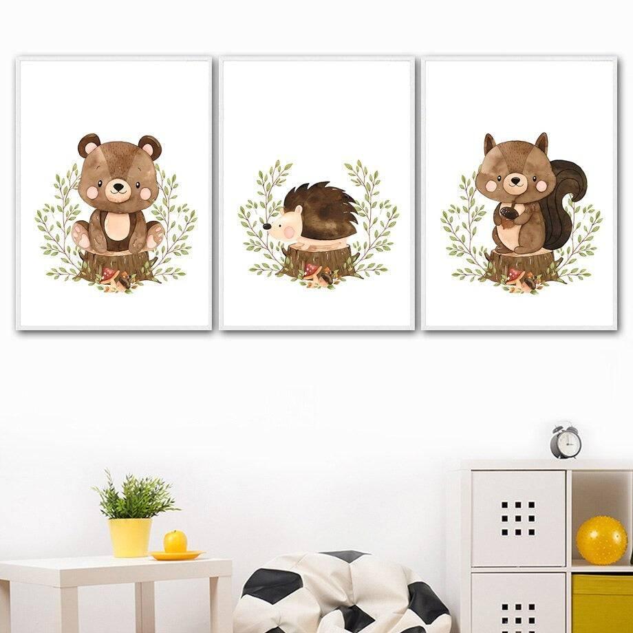 Affiches animaux douceur d'automne - Mon alpaga