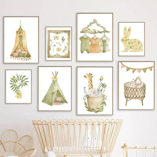 Affiches "déco printanière" - Mon alpaga