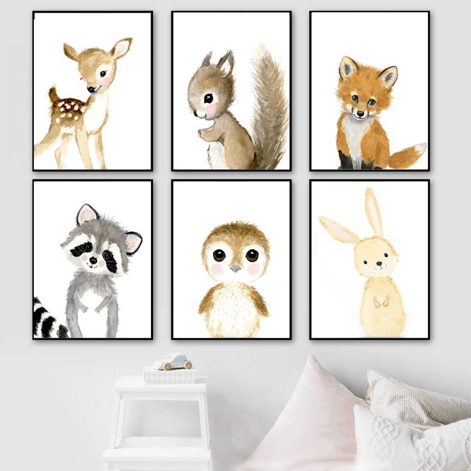 Affiches animaux de la forêt - Mon alpaga