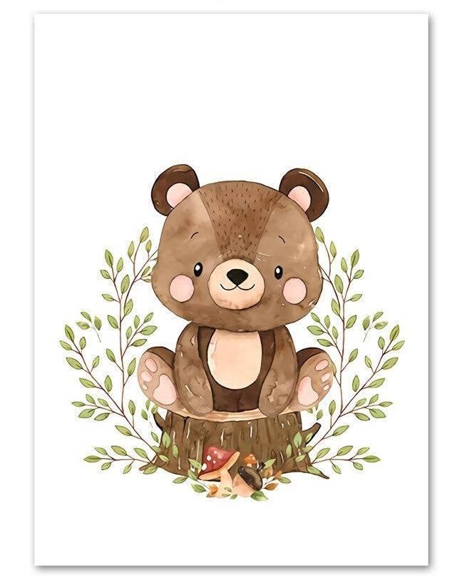 Affiches animaux douceur d'automne - Mon alpaga