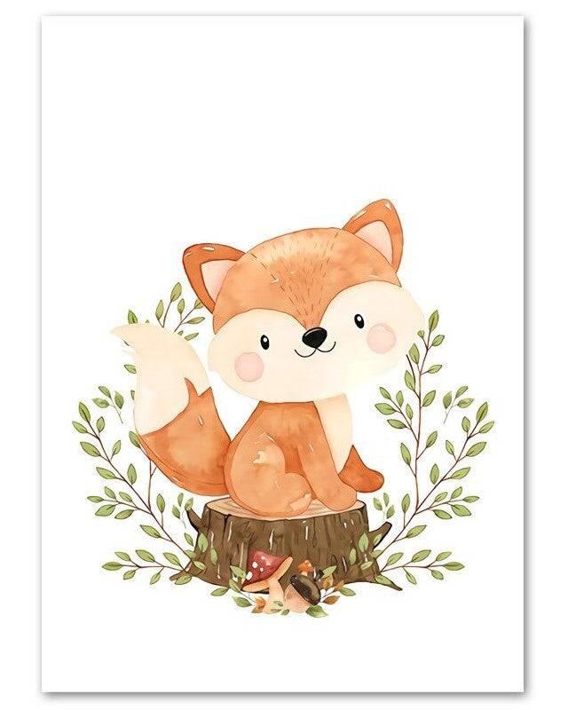 Affiches animaux douceur d'automne - Mon alpaga