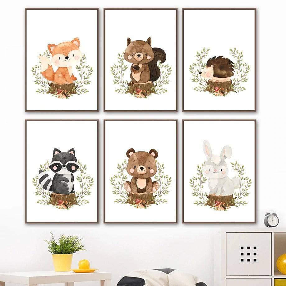 Affiches animaux douceur d'automne - Mon alpaga