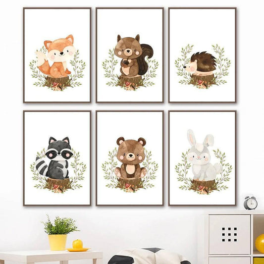 Affiches animaux douceur d'automne - Mon alpaga