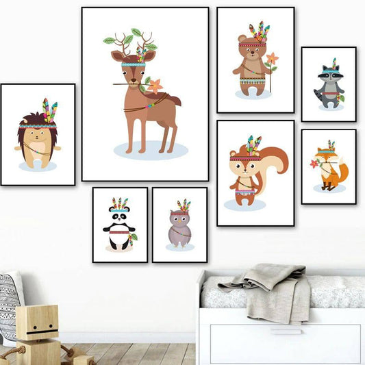 Affiche animaux déguisés - Mon alpaga