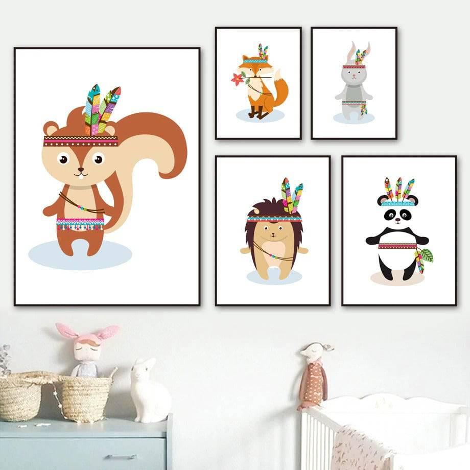 Affiche animaux déguisés - Mon alpaga