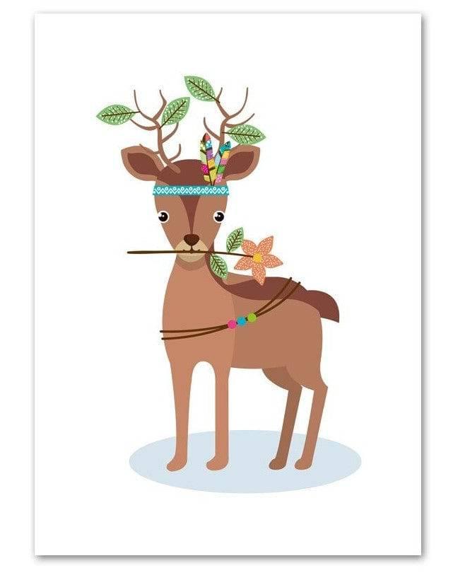 Affiche animaux déguisés - Mon alpaga