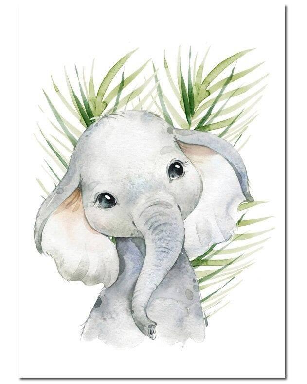 Affiches animaux jungle enfant - Mon alpaga