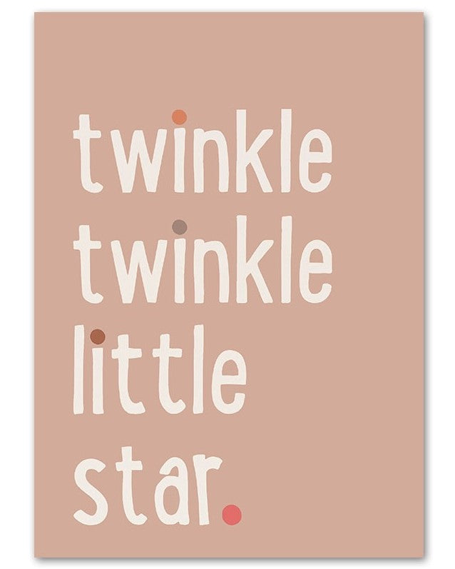 Affiches Twinkle little star - Mon alpaga