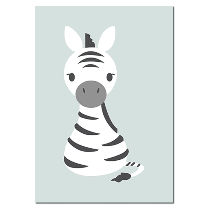 Affiche animaux pastel - Mon alpaga