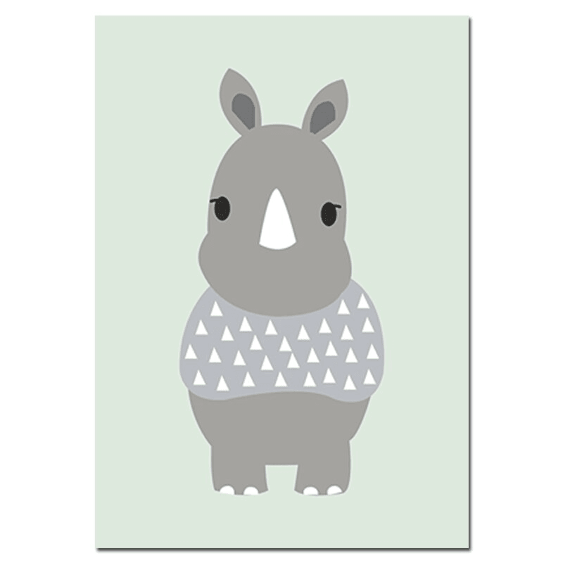 Affiche animaux pastel - Mon alpaga