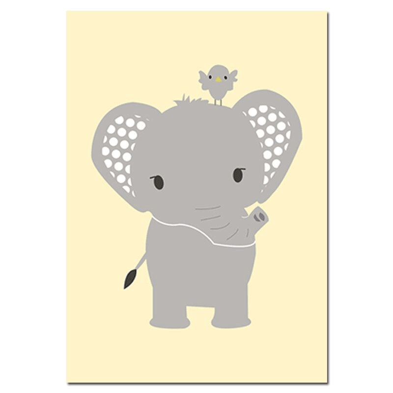 Affiche animaux pastel - Mon alpaga