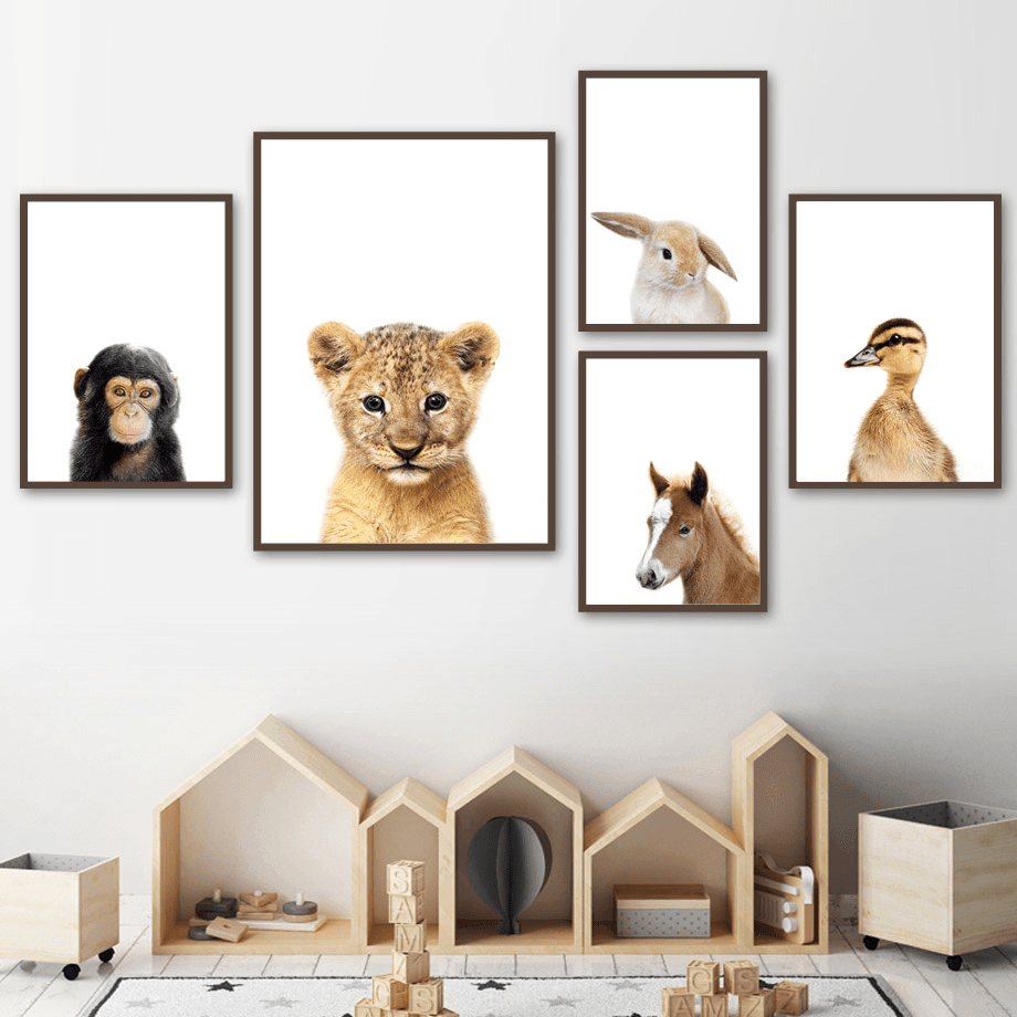 Affiche bébés animaux - Mon alpaga