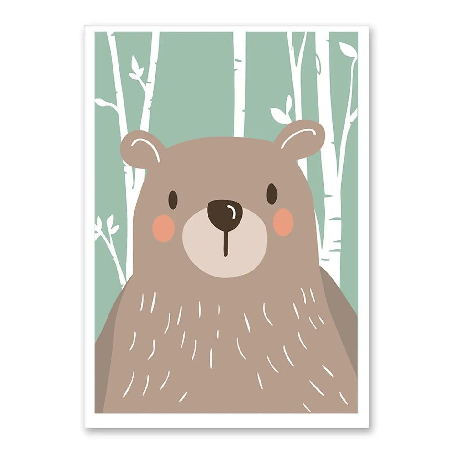 Affiche animaux scandinaves - Mon alpaga