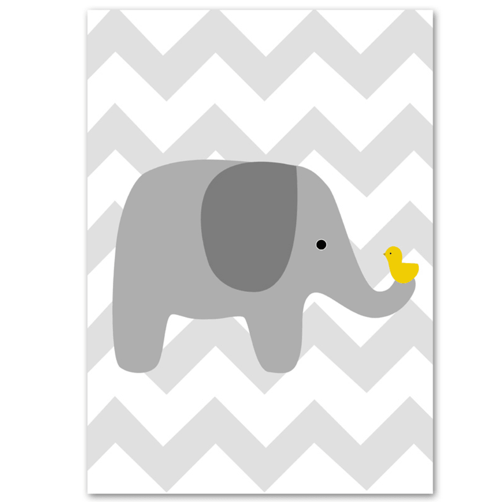 Affiches koala, éléphant, hippopotame - Mon alpaga