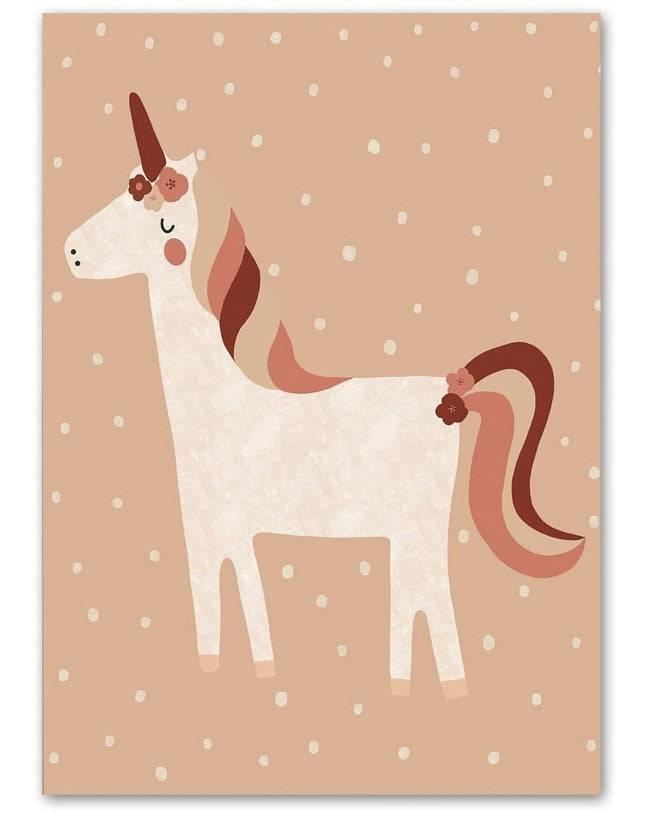 Affiche licorne, lama, lapin - Mon alpaga