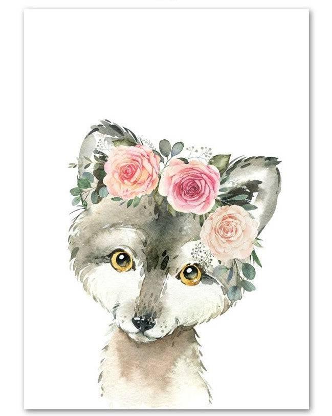 Affiches animaux au style printanier - Mon alpaga