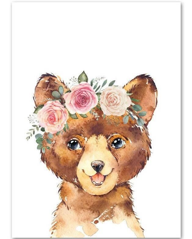 Affiches animaux au style printanier - Mon alpaga