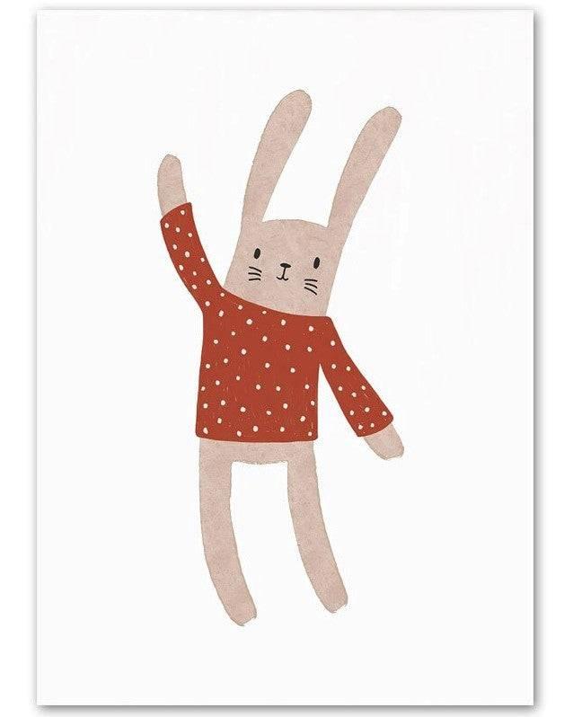 Affiches enfant terracotta - Mon alpaga