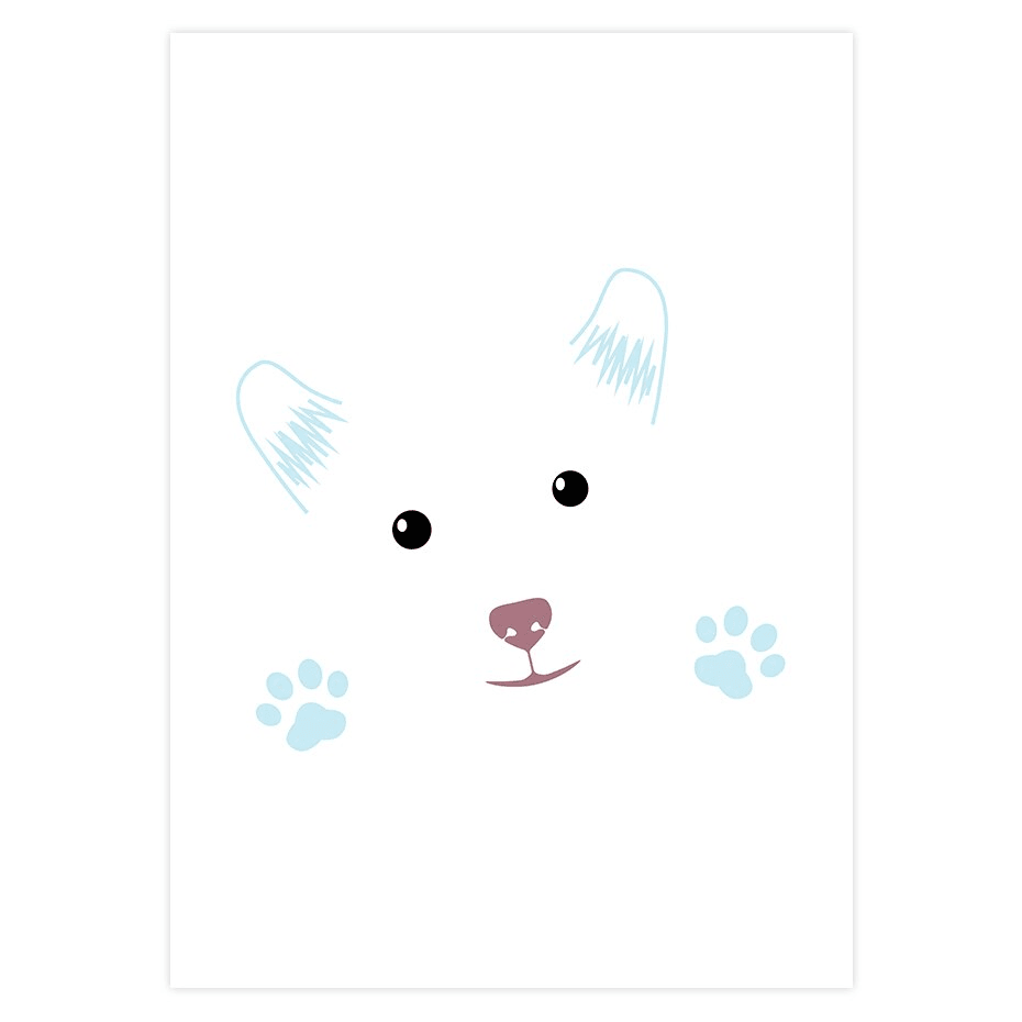 Affiches petits chiots et nuage - Mon alpaga