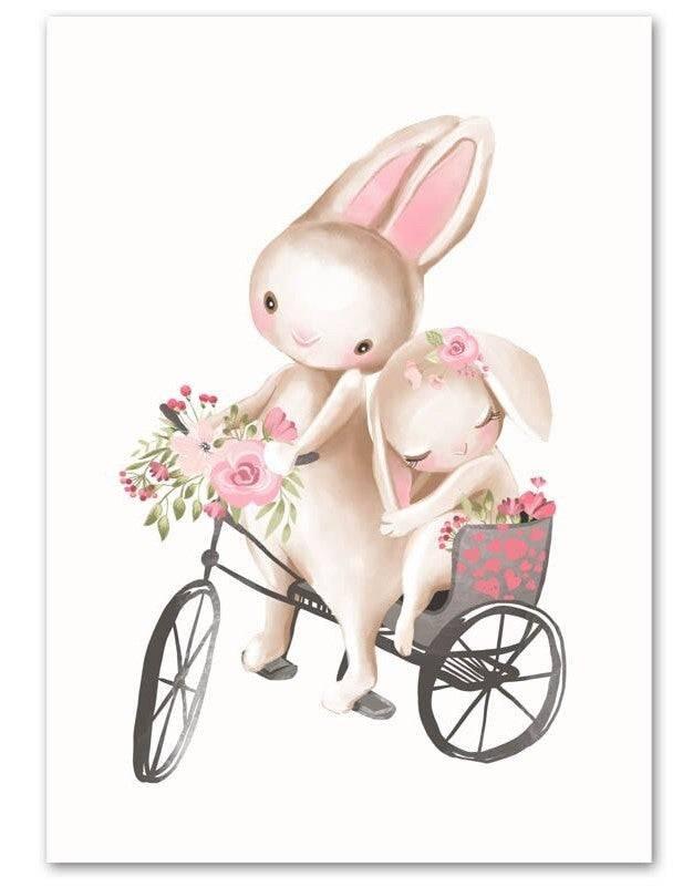 Affiches lapins tendresse - Mon alpaga